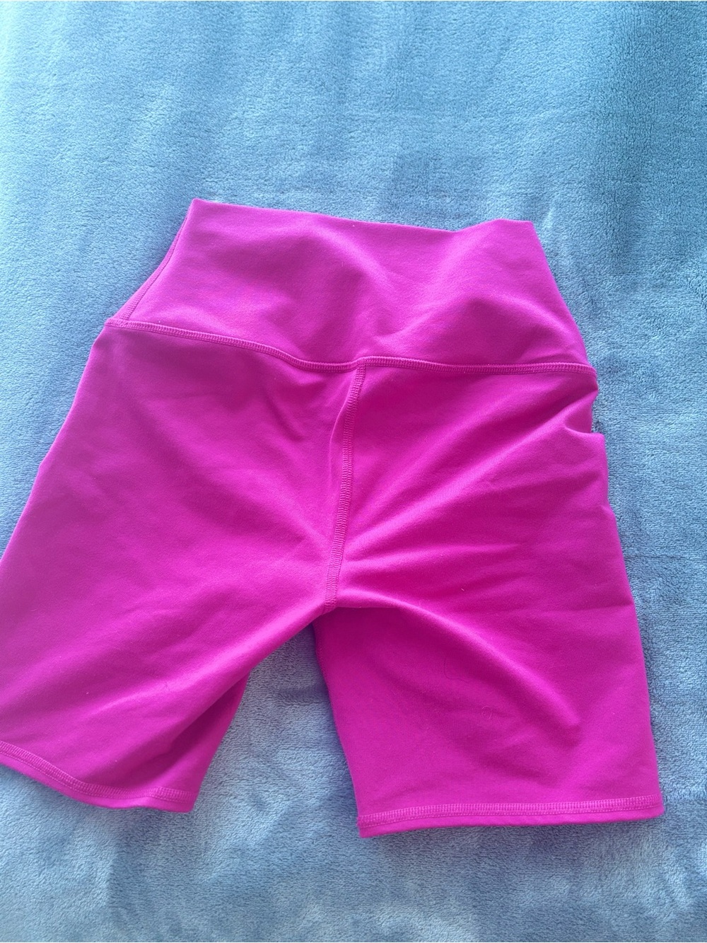ALO Yoga High-Waist Bike Shorts in Bright Pink